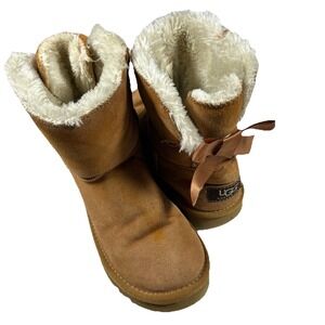 UGG Mini Bailey Bow women's size 9 - slippers boots bow style brown